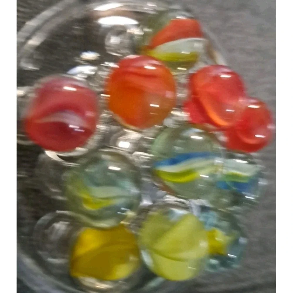 Lot Of 11 Estate Sale Marbles Cats Eye